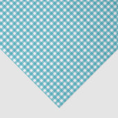 Niedlich Aquamarin Gingham Seidenpapier (Ausschnitt)