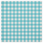 Niedlich Aquamarin Gingham Stoff (Muster)