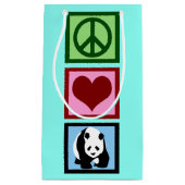 Niedlich Aquamarin Panda Kleine Geschenktüte (Vorderseite)
