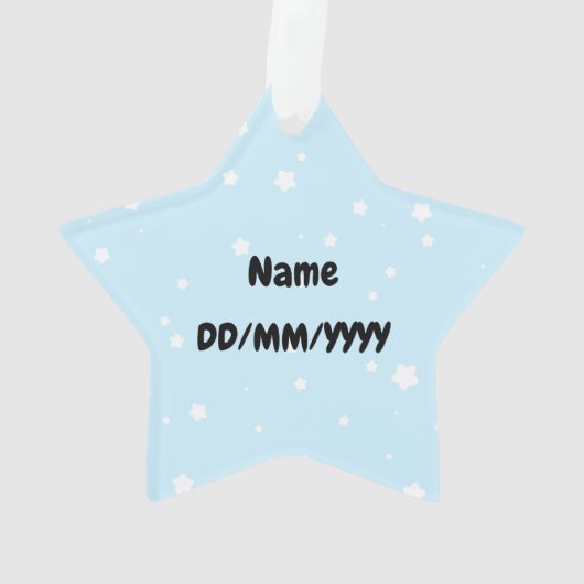 Niedlich Aries Star Ornament (Rückseite)