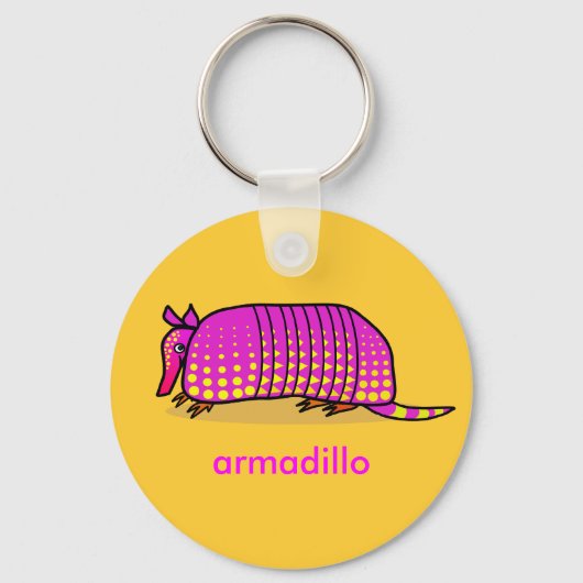 Niedlich Armadillo Schlüsselanhänger (Vorderseite)