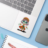 Niedlich Armenisch-Zombie Aufkleber (Laptop mit iPhone)