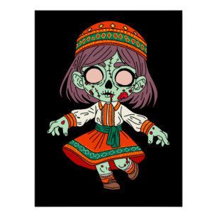 Niedlich Armenisch-Zombie Poster