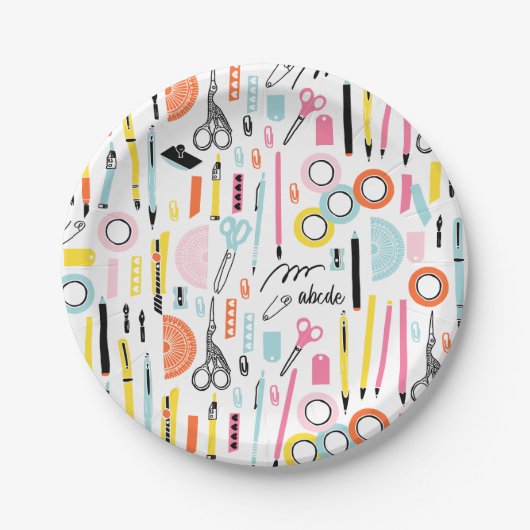 Niedlich Art beliefert Papier-Teller Pappteller (Vorderseite)