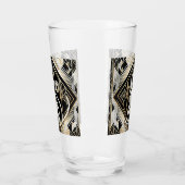Niedlich Art Deco Katzenliebhaber Glas (Links)
