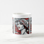 Niedlich Art Deco Lady Kaffeetasse (Mittel)