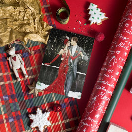 Niedlich Art Deko Feiertagskarte