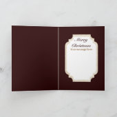 Niedlich Art Deko Vintage Dame Feiertagskarte (Innenseite)