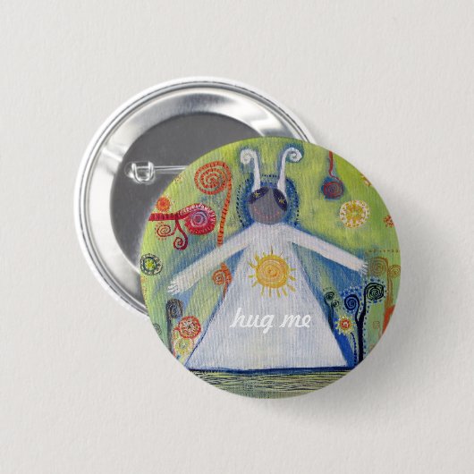 Niedlich Art Drawong, Liebe Button (Vorne & Hinten)