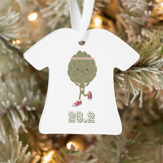 Niedlich Artichoke Marathon Runer Ornament (Baum)