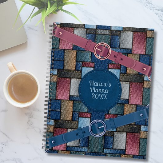 Niedlich Artisan Patchwork Blue Planner Planer