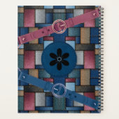 Niedlich Artisan Patchwork Blue Planner Planer (Rückseite)