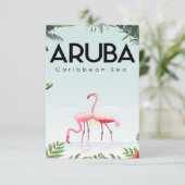 niedlich Aruba RSVP Karte (Stehend Vorderseite)