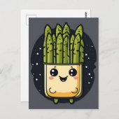 Niedlich Asparagus Veggie Postkarte (Vorne/Hinten)