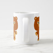 Niedlich Assertive Cartoon Bear Jumbo Tasse (Rückseite)