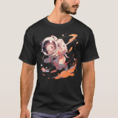 Niedlich Astronaut T-Shirt (Vorderseite)