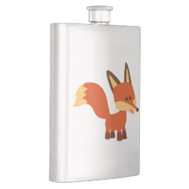 Niedlich Astute Cartoon Fox Classic Flask Flachmann