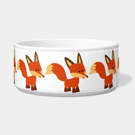 Niedlich Astute Cartoon Fox Dog Bowl Napf