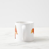 Niedlich Astute Cartoon Fox Espresso Tasse (Rückseite)