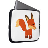 Niedlich Astute Cartoon Fox Laptop Sleeve (Vorne Rechts)