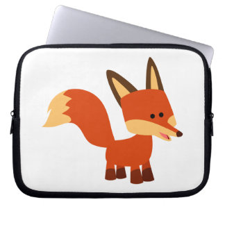 Niedlich Astute Cartoon Fox Laptop Sleeve