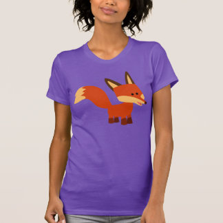 Niedlich Astute Cartoon Fox T - Shirt