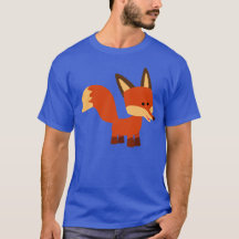 Niedlich Astute Cartoon Fox T - Shirt