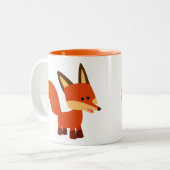 Niedlich Astute Cartoon Fox Tasse (Vorderseite Links)