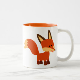 Niedlich Astute Cartoon Fox Tasse