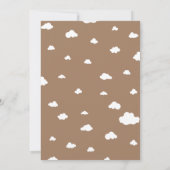 Niedlich auf Cloud 9 Babydusche Einladung (Rückseite)