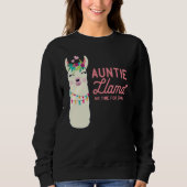 Niedlich Auntie Llama Funny Alpacas Llamas Lover G Sweatshirt (Vorderseite)