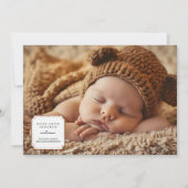 Niedlich aus Scratch-Tag | 4 Foto Geburtsjahr Ankündigung (Vorderseite)