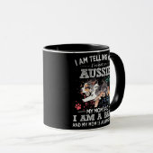 Niedlich Aussie Mama Welppy Australian Shepherd Do Tasse (VorderseiteRechts)