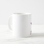 Niedlich Austin Texas Girl Pink Kaffeetasse (Vorderseite Links)
