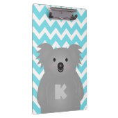 Niedlich Australia Baby Koala Bear Monogram Klemmbrett (Rechts)