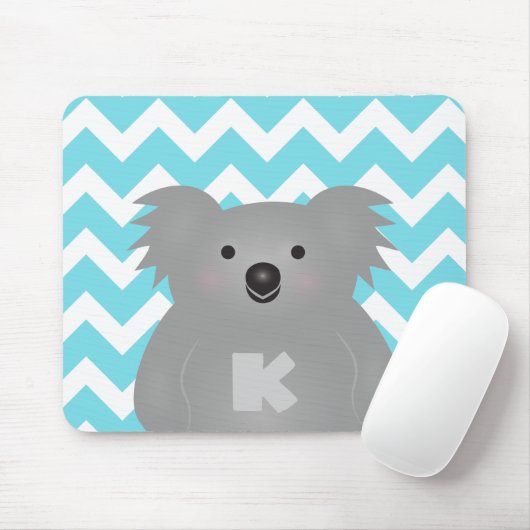 Niedlich Australia Baby Koala Bear Monogram Mousepad (Mit Mouse)