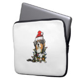 Niedlich Australian Shepherd Santa Christmas Tree  Laptopschutzhülle (Vorderseite Links)