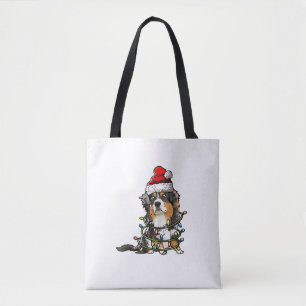 Niedlich Australian Shepherd Santa Christmas Tree  Tasche