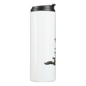 Niedlich Australian Shepherd Santa Christmas Tree Thermosbecher (Nach links gedreht)