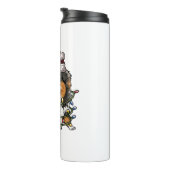 Niedlich Australian Shepherd Santa Christmas Tree Thermosbecher (Nach rechts gedreht)