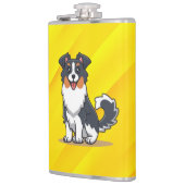 Niedlich Australischer Schäferhund-23145 Flachmann (Links)