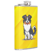 Niedlich Australischer Schäferhund-23145 Flachmann (Rechts)