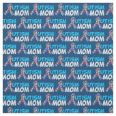 Niedlich Autismus Mama Blau Stoff (Muster)