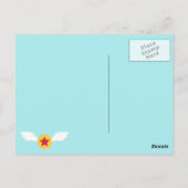 Niedlich Aviator Boy Airplane Vielen Dank für Ihre Postkarte (Rückseite)