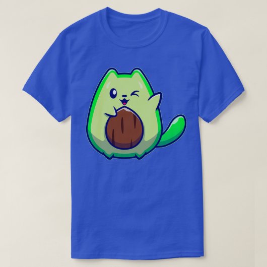 Niedlich Avocado Cat T-Shirt (Design vorne)