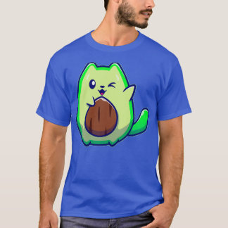 Niedlich Avocado Cat T-Shirt
