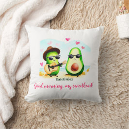 Niedlich Avocado Couple Kissen