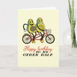 Niedlich Avocado Couple Pub Funny Birthday Karte