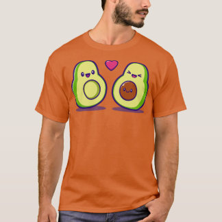 Niedlich Avocado Family Cartoon T-Shirt