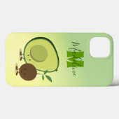 Niedlich Avocado Food Monogram Case-Mate iPhone Hülle (Rückseite (Horizontal))